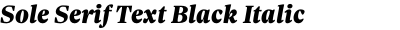 Sole Serif Text Black Italic